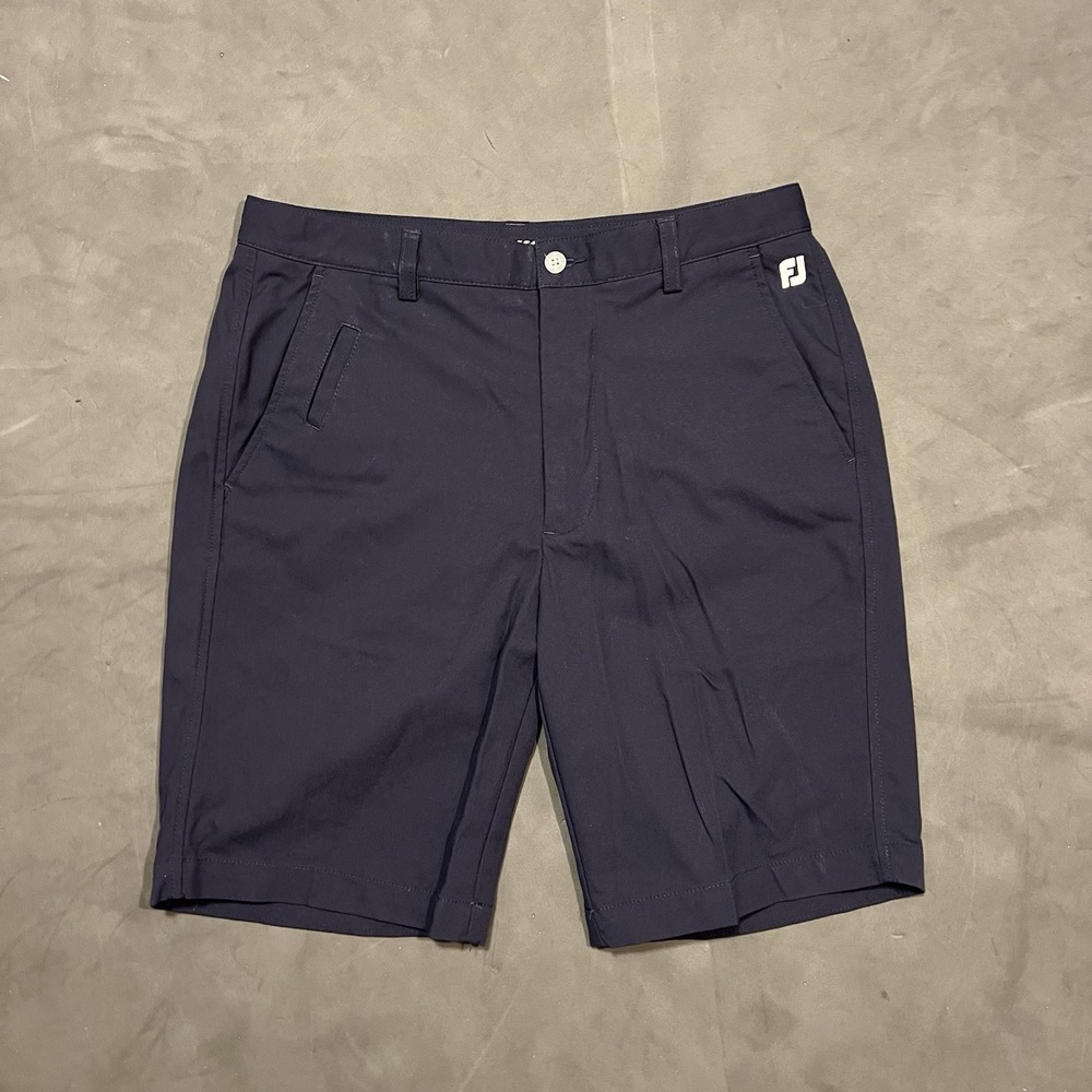 FootJoy FJ Performance Golf Shorts Men 32 Blue Preppy‎  Lightweight Stretch